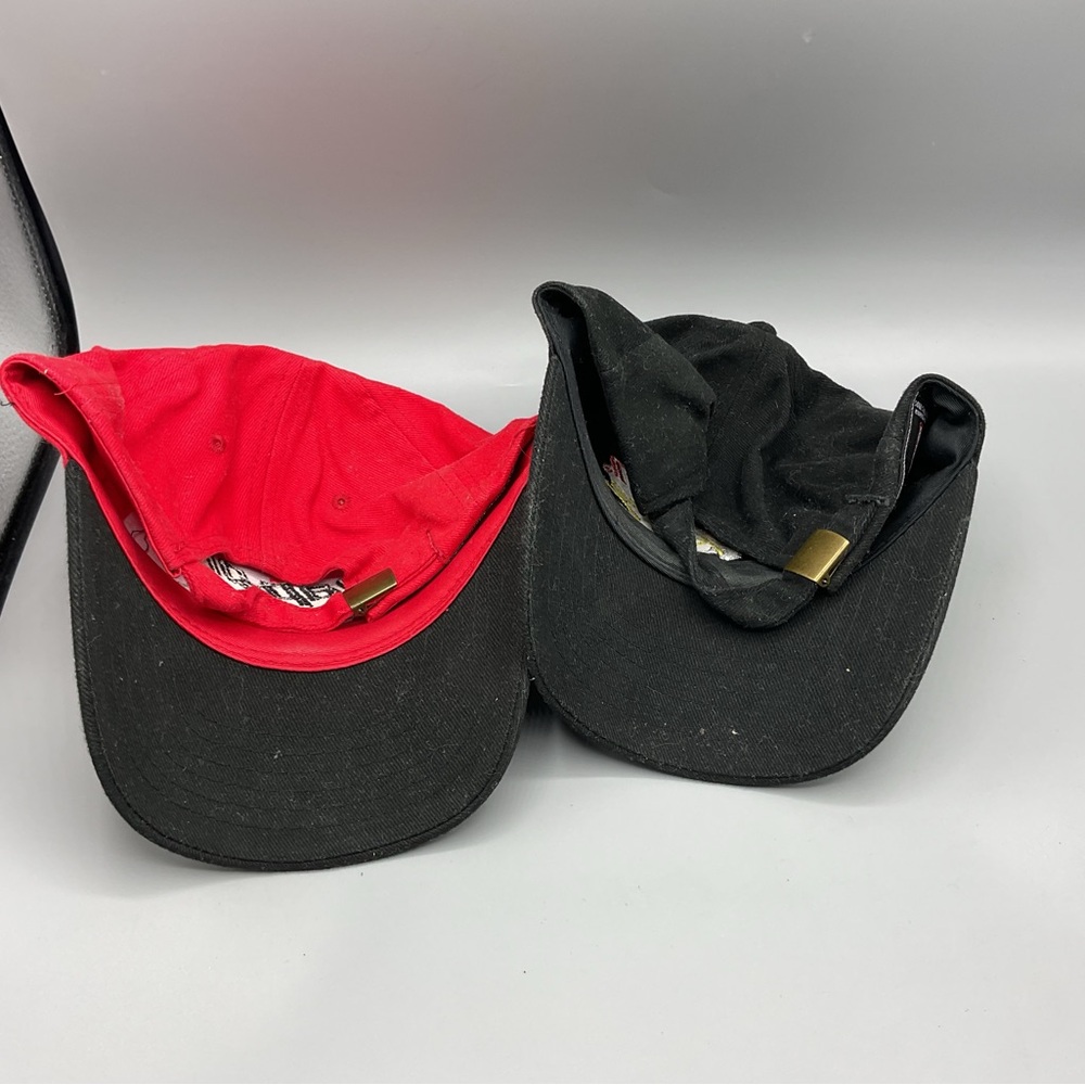 Vintage Snap-On Tools Racing Embroidered Adjustible Hat Cap Lot Of 2 - Picture 3 of 7